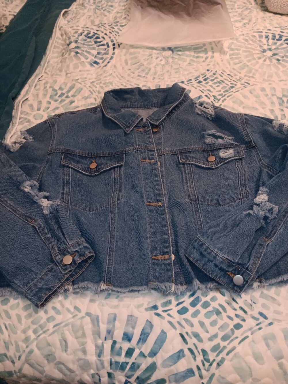 Distressed Jean Jacket - Picture 2 of 3